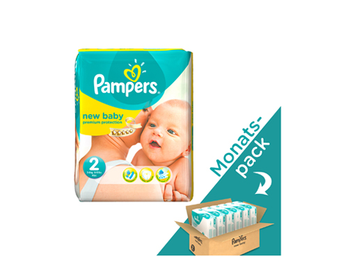 martelen Kwade trouw Herinnering PAMPERS New Baby maat 2 Mini (3-6 kg) Maandbox 240 - Babystraatje.nl