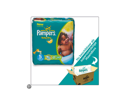 lijden zegevierend Glad Pampers Baby Dry - Maat 5 Maandbox 144 st. - Babystraatje.nl