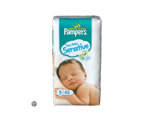 Pampers New Baby Maat 1 Voordeelpak 45 st. -