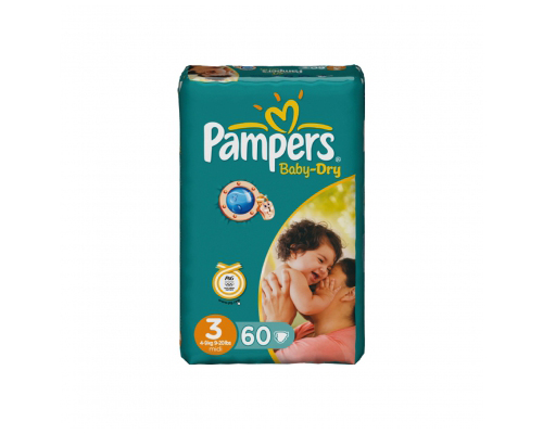 armoede Beheren stopcontact Pampers Baby-Dry maat 3 Midi (4-9 kg) Value Bag 60 - Babystraatje.nl
