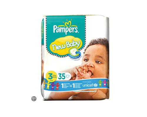 Mart voormalig Pence Pampers New Baby - Luiers Maat 3 met urine indicator Midpak 35 stuks -  Babystraatje.nl