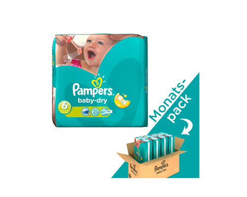 worstelen Alvast beweeglijkheid Pampers Baby-Dry Gr. 6 Extra Large (16+ kg) Maandv - Babystraatje.nl