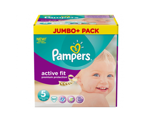 Pampers Active Fit maat Junior (11-25 kg) Jumbo -