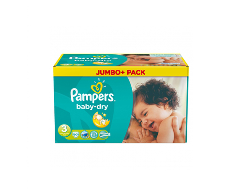 Pampers Baby-Dry Midi (4-9 kg) Jumbo P - Babystraatje.nl