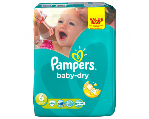 elk lijst scheidsrechter Pampers Baby-Dry maat 6 Extra Large (16+ kg) Value - Babystraatje.nl