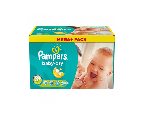 januari Aja Zorgvuldig lezen Pampers Baby-Dry maat 3+ Midi Plus (5-10 kg) Mega - Babystraatje.nl