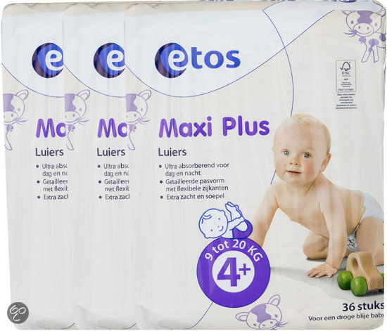 Etos - Luiers - x st Voordeelverpakking - Mijn Baby - Babystraatje.nl