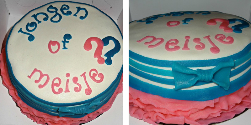 Cake zwanger jonge of een meisje