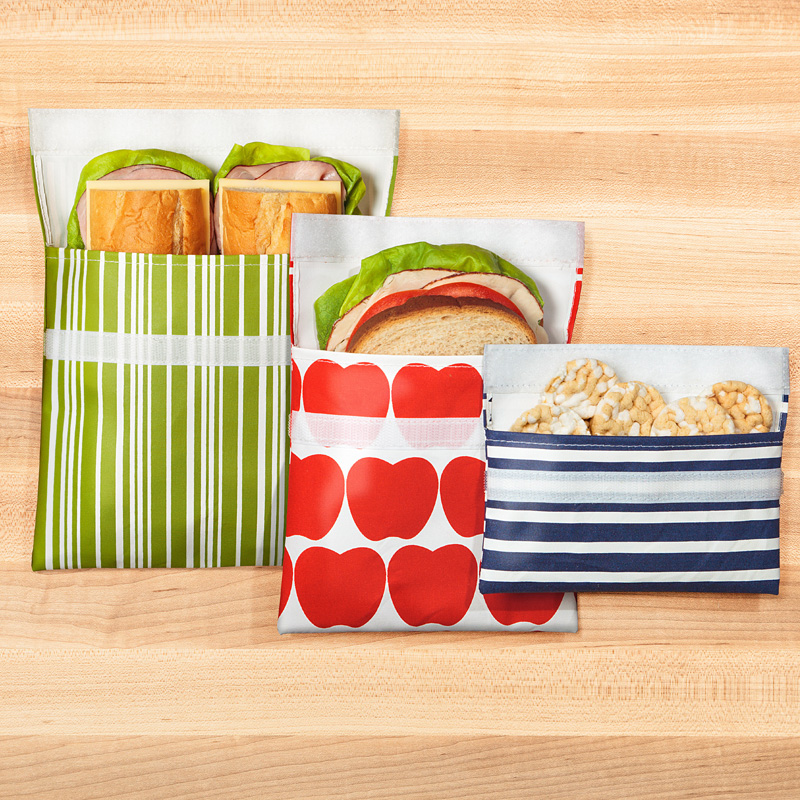 LunchSkins slabbetjes en handige wasbare snack- en boterhamzakjes voor baby en peuters-1