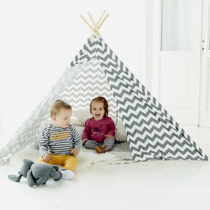 Prenatal Childwood Tipi Tent Zigzag-2