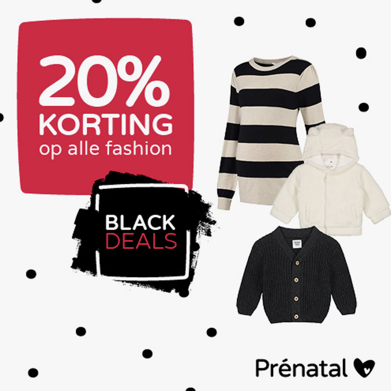 Black deals bij Prénatal fashion