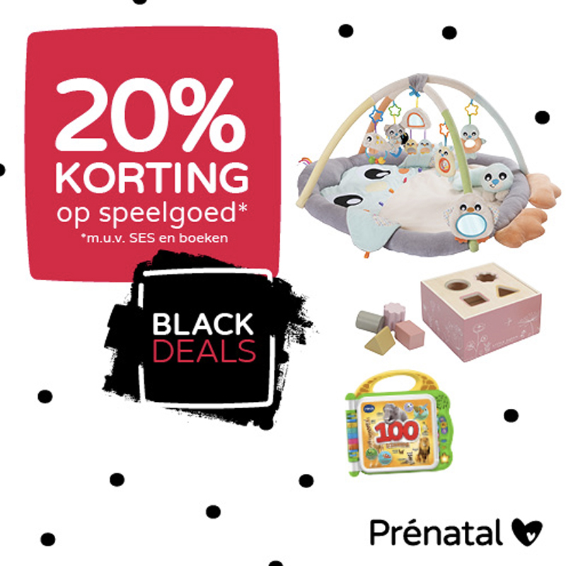 Black deals bij Prénatal speelgoed