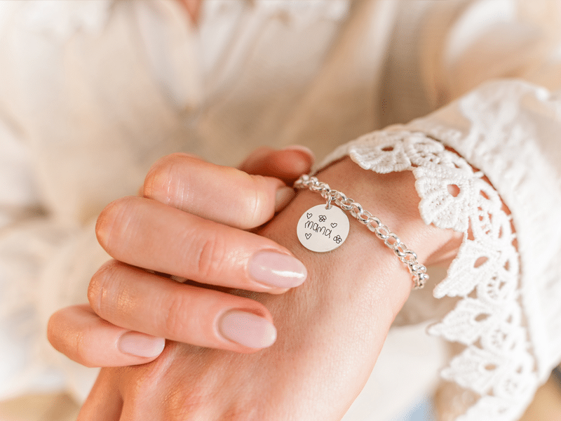 KAYA Sieraden armbad kindertekening Zilver Model