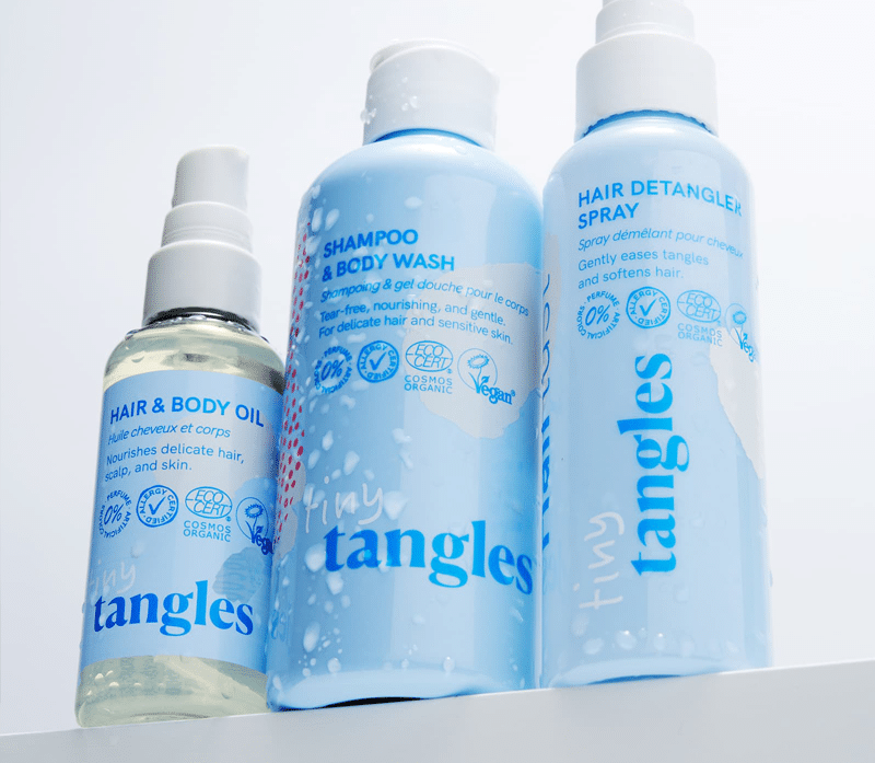 Tiny Tangles milde natuurlijke en biologische verzorgingsproducten baby en kind