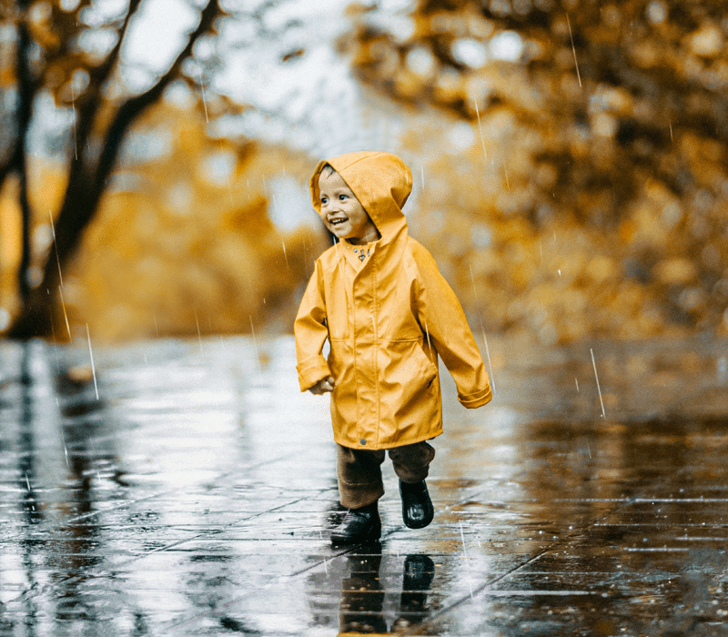 Het eerste regenpakje voor jouw baby