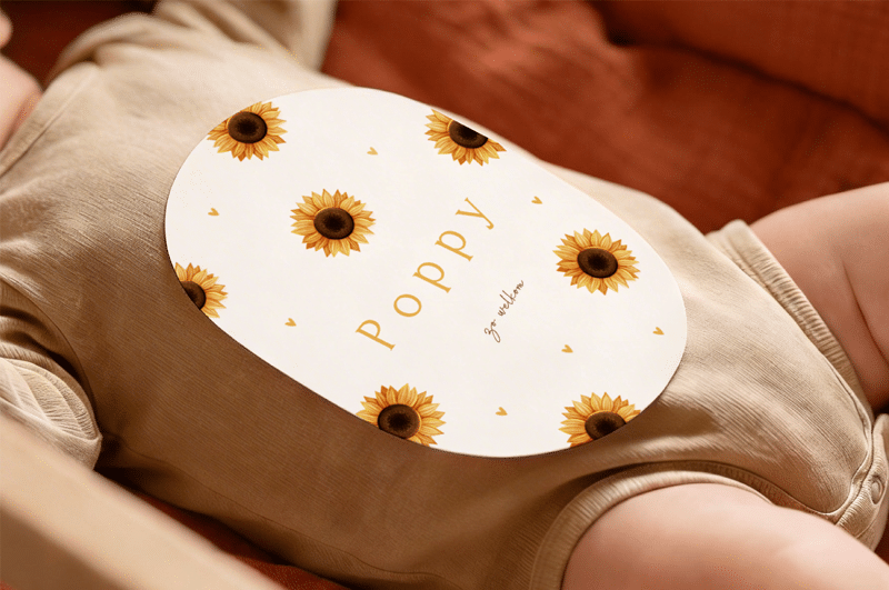 Geboortekaartje in een speciale vormen