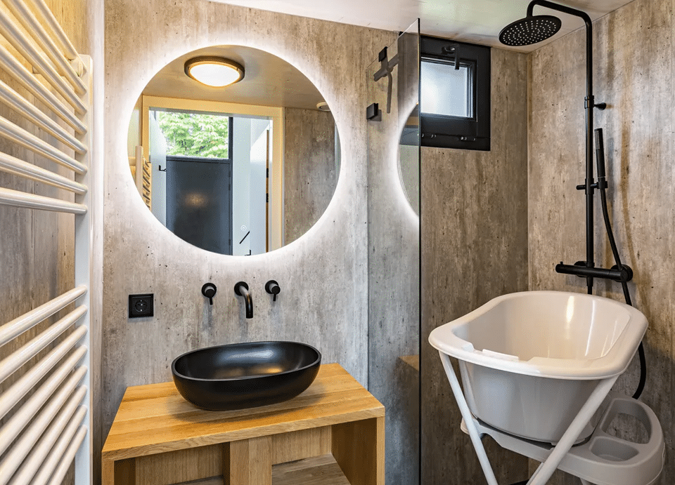 Landal babybungalows Klein Oisterwijk badkamer