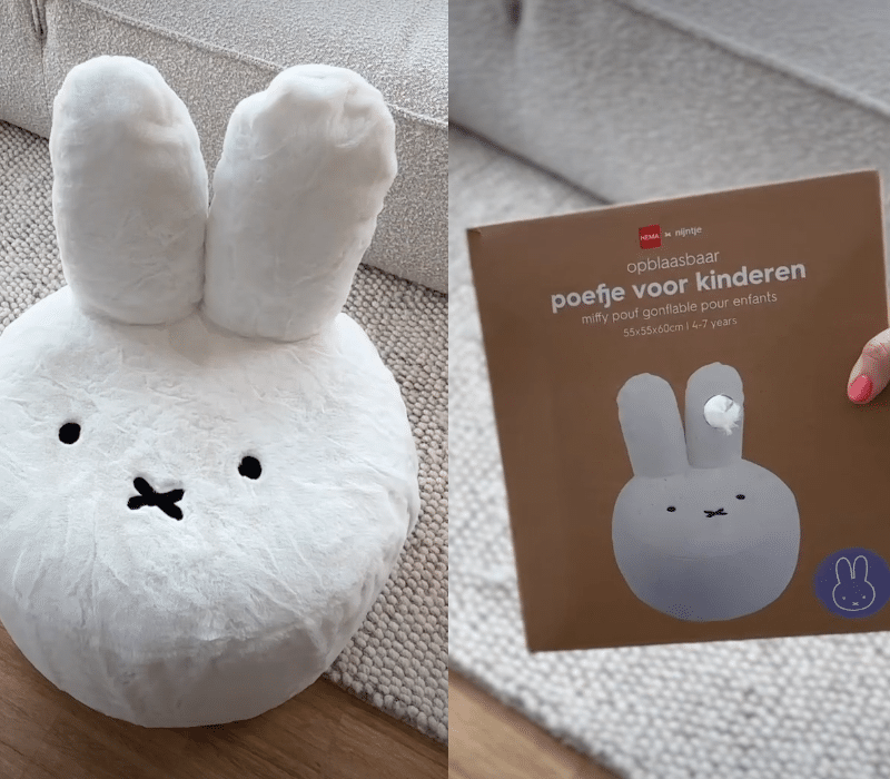 Nijntje HEMA poefje opblaasbaar
